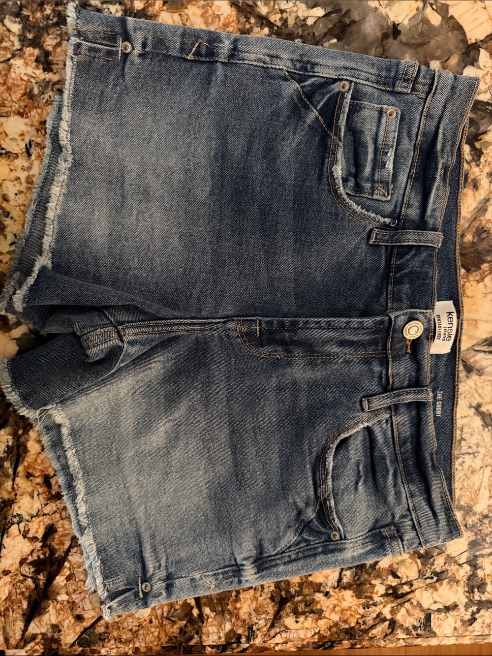 Kensie Women's Blue Denim Cutoff Shorts